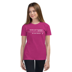 "Never Limit Yourself Because of Other's Limited Imaginations" Dr. Mae Jemison -- Youth Short Sleeve T-Shirt