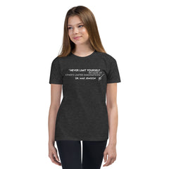 "Never Limit Yourself Because of Other's Limited Imaginations" Dr. Mae Jemison -- Youth Short Sleeve T-Shirt