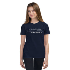 "Never Limit Yourself Because of Other's Limited Imaginations" Dr. Mae Jemison -- Youth Short Sleeve T-Shirt