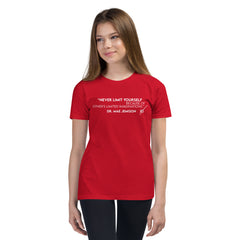 "Never Limit Yourself Because of Other's Limited Imaginations" Dr. Mae Jemison -- Youth Short Sleeve T-Shirt