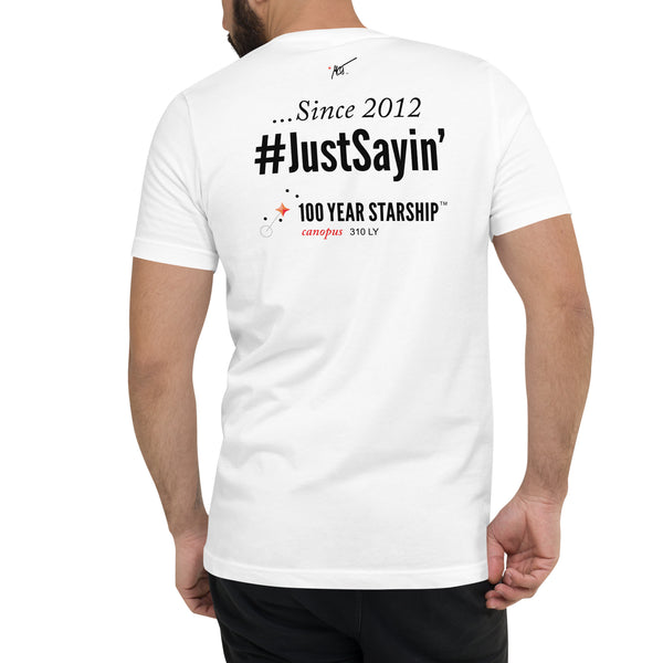 "Space Isn't Just for Rocket Scientist & Billionaires" White Unisex V-Neck T-Shirt