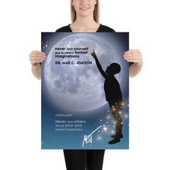 "Never Limit Yourself" Dr. Mae Jemison Quote Poster (18″×24″)